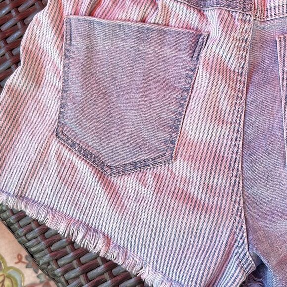 EUC-REWASH STRIPED JEAN SHORTS - Picture 7 of 7